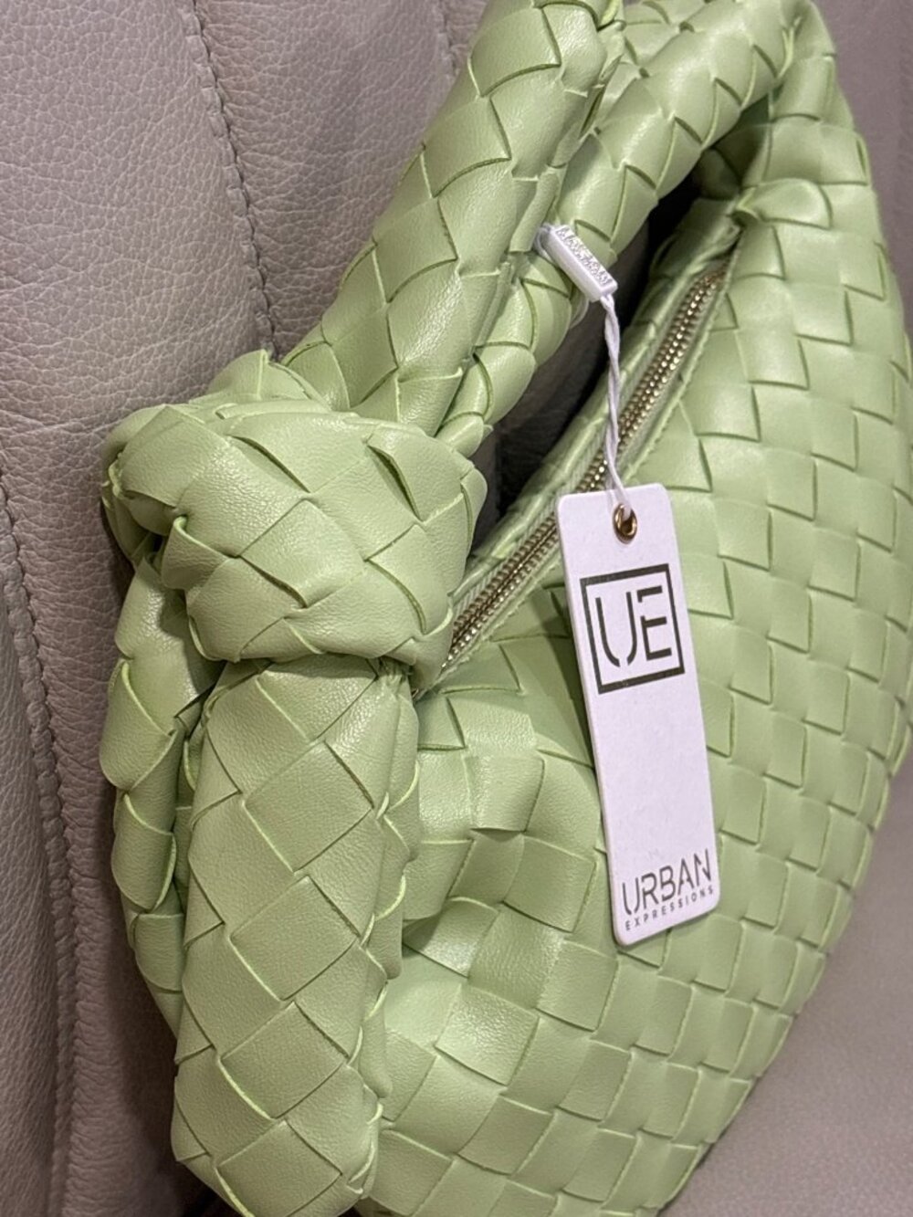 Urban Expressions Lizbeth Clutch Handbag in Pistachio New Womens Tote Bag Purse - Picture 5 of 13